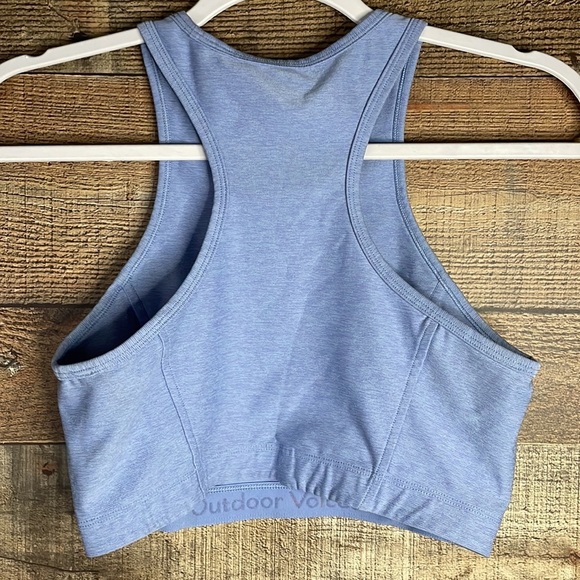 Outdoor Voices Athena Crop Top Sports Bra Light Blue Size Small - Picture 4 of 6